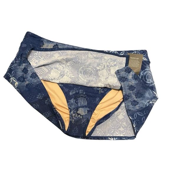 Garnet Hill Swim Skort Indigo Blue Size 16 NWT - Picture 3 of 5